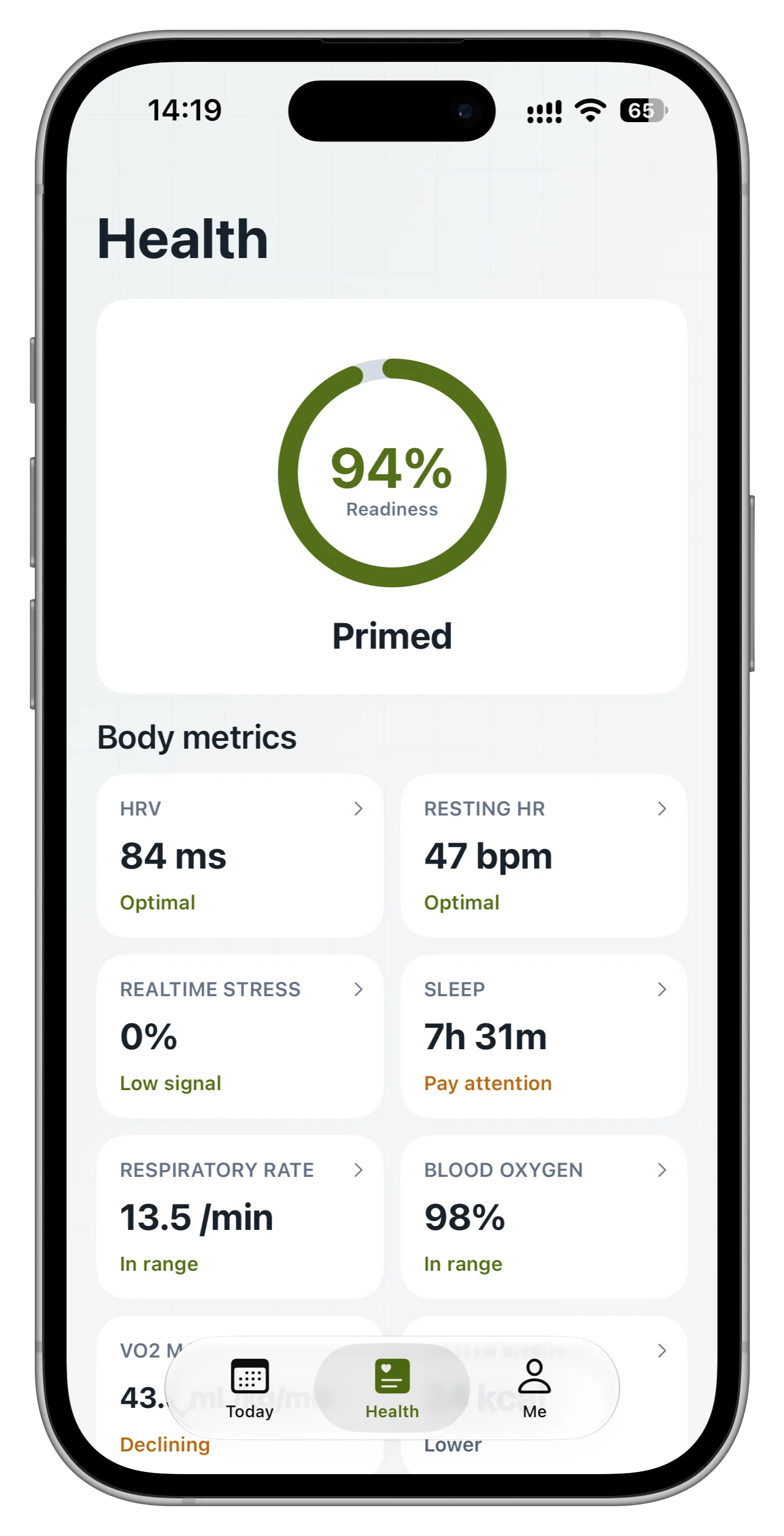 Vemiv Health screen